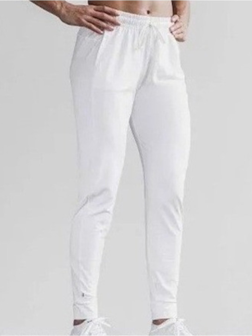 NOBULL High Rise White Jogger Pants Size Small